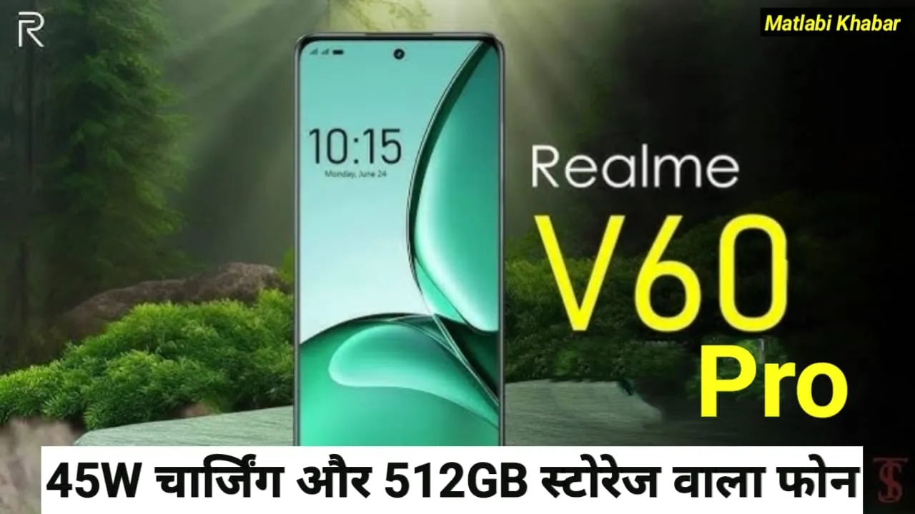 Realme New Camera Phone Launched : 512 GB स्टोरेज और 45 W चार्जिंग के साथ Realme लाई नया फोन V60 Pro!